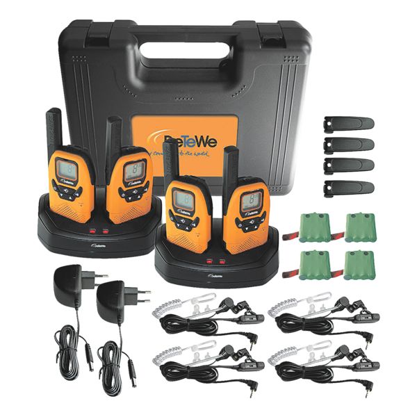DeTeWe Walkietalkie Outdoor 8000 Quad Case