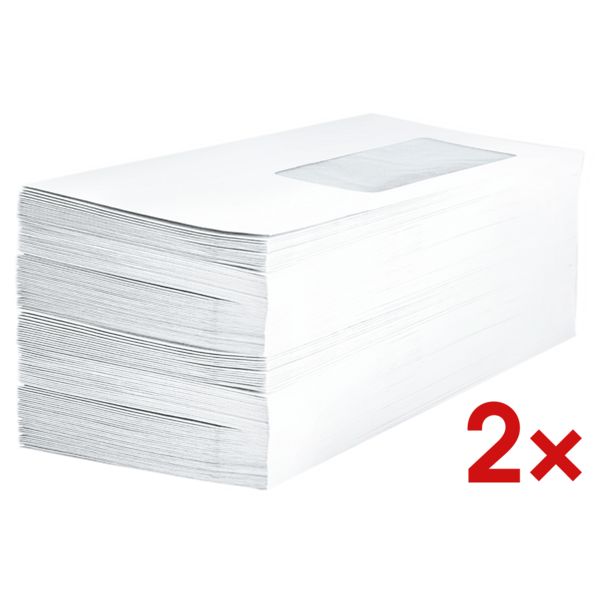 Enveloppes BONG, DL 80 g/m� avec fen�tre - 1000 pi�ce(s)